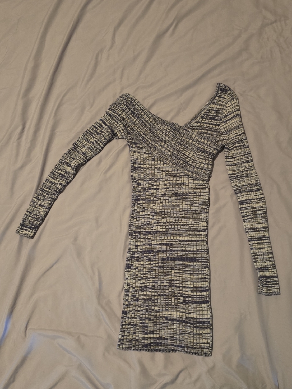 Forever 21 Navy And Grey Dress Never Worn Size Med